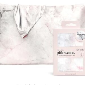 KITSCH Satin Pillowcase - Marble, standard size, NWT, open box